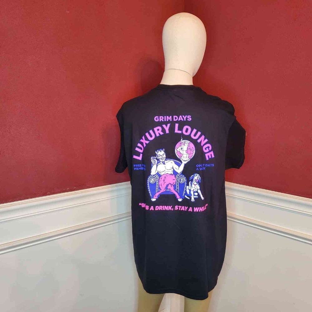 Grim Days Luxury Lounge T-Shirt | Size: Medium | Color: Black | RRR Apparel